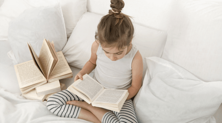 Eye examination illustrating how binocular vision dysfunction can affect reading and learning abilities