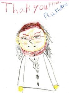 Child’s drawing after binocular vision dysfunction treatment showing improved visual clarity and perception