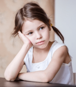 Child with reading and attention difficulties related to binocular vision dysfunction symptoms
